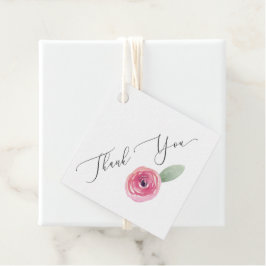 Danke, Pink Gastgeschenk Hochzeit Tag Geschenkanhänger