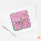 Danke, Pink Peony Brautparty Stickers (Umschlag)