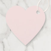 Danke Pink Roses & Baby's Breathe Geschenkanhänger (Rückseite)