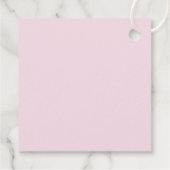 Danke Pink Roses & Baby's Breathe Geschenkanhänger (Rückseite)