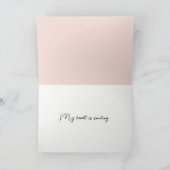 Danke, Pink und White Tulip Bouquet Dankeskarte (Innenseite)