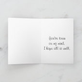 Danke Pink Water Lilies Reflections Fotografie Karte (Innenseite)