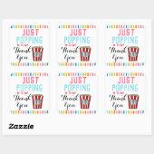 Danke Popcorn Aufkleber (Blatt)