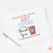 Danke Popcorn Aufkleber (Umschlag)