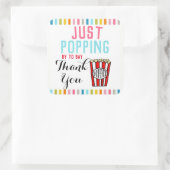 Danke Popcorn Aufkleber (Tasche)