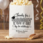 Danke Poppin White Modern Popcorn Design Geschenktütchen