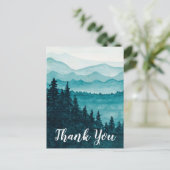 Danke Postcard, Aquarelllandschaft Postkarte (Stehend Vorderseite)