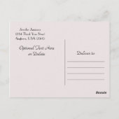 Danke Postcard, Pink Rose Postkarte (Rückseite)