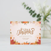 Danke Postkarte (Stehend Vorderseite)