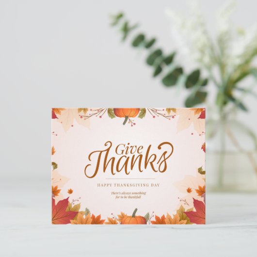 Danke Postkarte (Stehend Vorderseite)