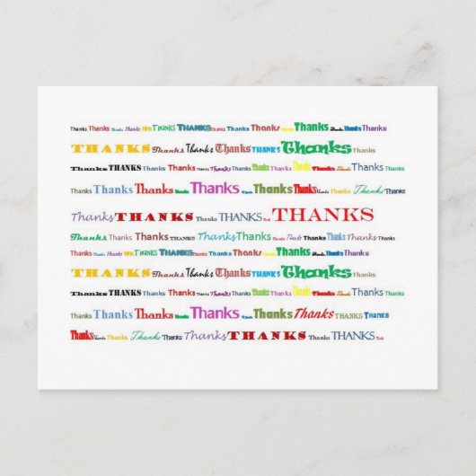 Danke Postkarte (Vorderseite)