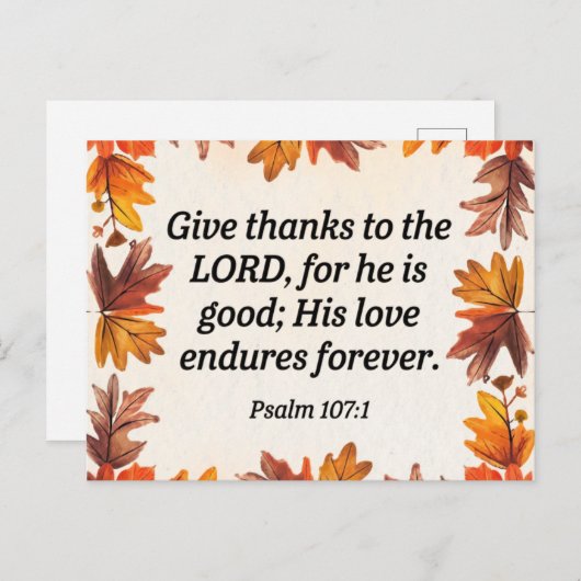 Danke Postkarte (Vorne/Hinten)