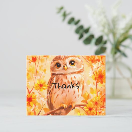 Danke Postkarte (Stehend Vorderseite)