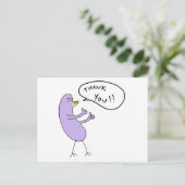 Danke!!! Postkarte (Stehend Vorderseite)