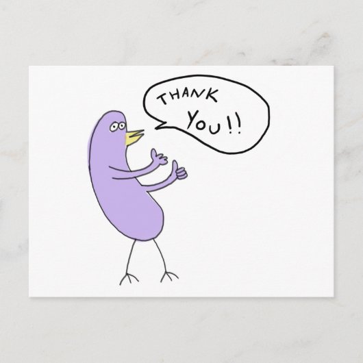 Danke!!! Postkarte (Vorderseite)