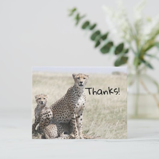 Danke Postkarte (Stehend Vorderseite)