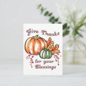 Danke Postkarte (Stehend Vorderseite)