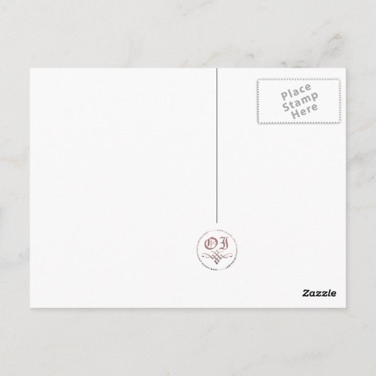 Danke: Postkarte (Rückseite)