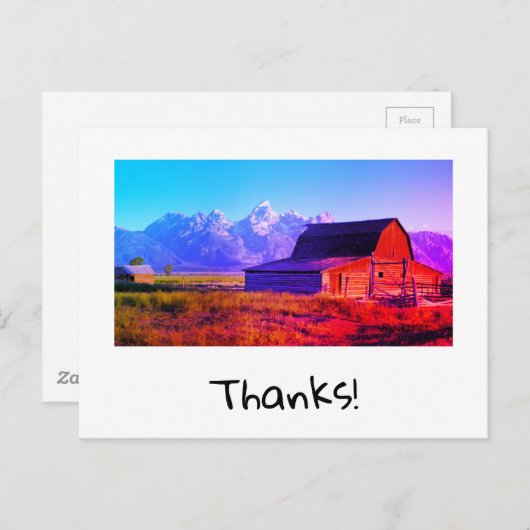 Danke Postkarte (Vorne/Hinten)