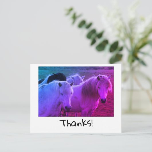 Danke Postkarte (Stehend Vorderseite)