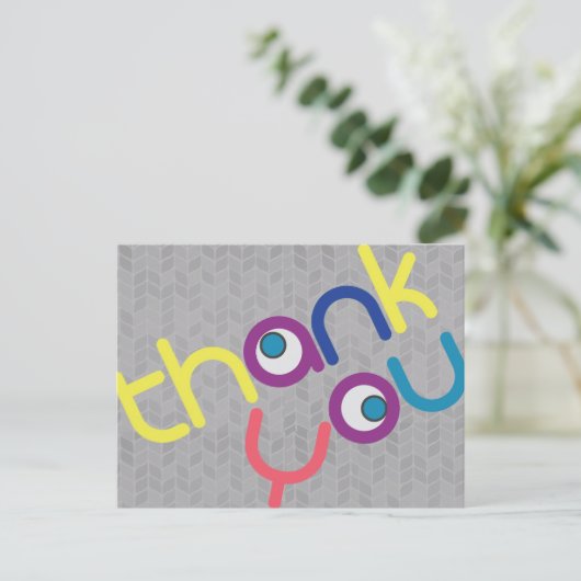 Danke Postkarte (Stehend Vorderseite)