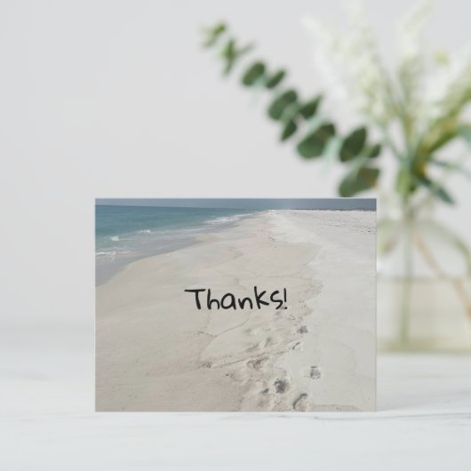 Danke Postkarte (Stehend Vorderseite)