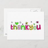 Danke Postkarte (Vorne/Hinten)