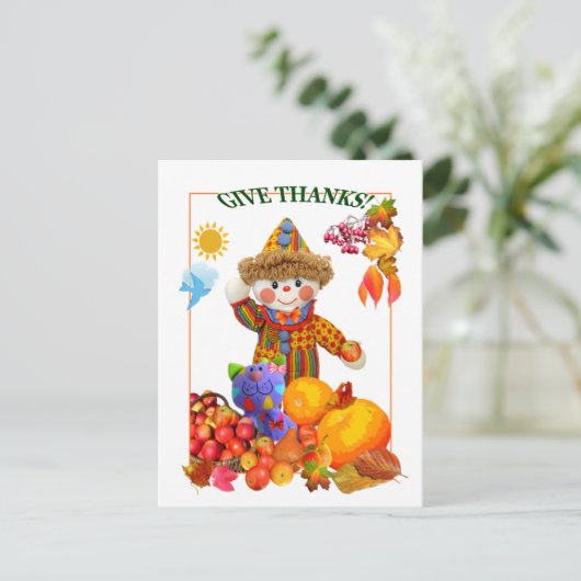 DANKE! ~ Postkarte 4 Kinder (Stehend Vorderseite)