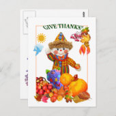 DANKE! ~ Postkarte 4 Kinder (Vorne/Hinten)