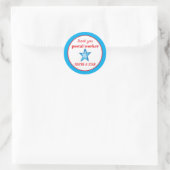 Danke Postmitarbeiter Sie sind ein Star Runder Aufkleber (Tasche)