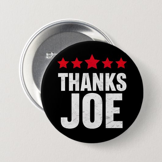 Danke Präsident Joe Biden Danke Joe Button (Vorne & Hinten)