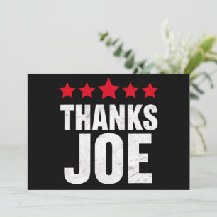 Danke Präsident Joe Biden Danke Joe Einladung