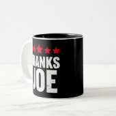 Danke Präsident Joe Biden Danke Joe Zweifarbige Tasse (Vorderseite Links)