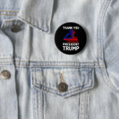 Danke Präsident Trump Button (Beispiel)