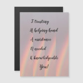 Danke Prism Magnetic Grußkarte Magnetkarte (Vorne/Hinten)