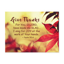 Danke, Psalm 92:4 Bibelverse