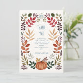 Danke Pumpkin Fall Baby Dusche (Stehend Vorderseite)