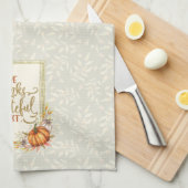 Danke Pumpkin Frame Geschirrtuch (Viertel Falte)