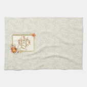 Danke Pumpkin Frame Geschirrtuch (Horizontal)