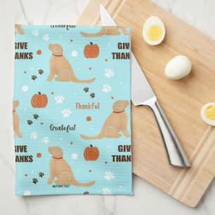 Danke Pumpkin Golden Dog Kitchen Geschirr Handtuch