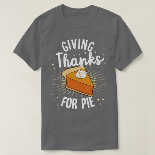 Danke Pumpkin Pie Halloween Erntedank T-Shirt (Design vorne)