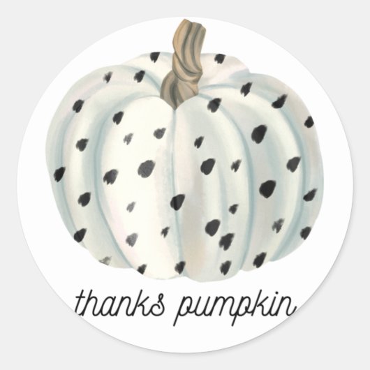 Danke Pumpkin Sticker (Vorderseite)