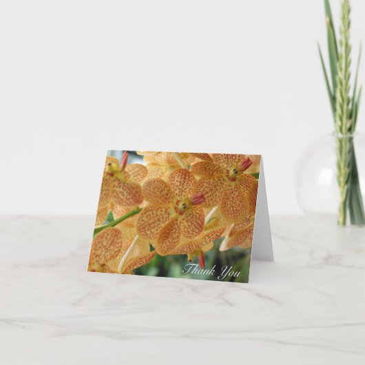 Danke punktierte Orchidee (freien Raum nach innen) (Vorderseite)