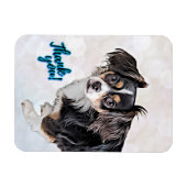 Danke Puppy Flexible Foto Magnet (Horizontal)