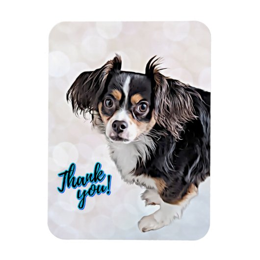 Danke Puppy Flexible Foto Magnet (Vertikal)