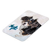 Danke Puppy Flexible Foto Magnet (Linke Seite)