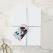 Danke, Puppy Gift Tag Geschenkanhänger (Mit Garn)
