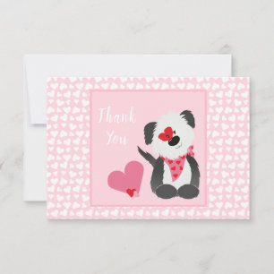 Danke Puppy Heart Pattern Pink White