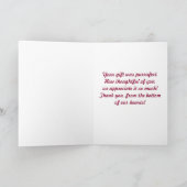 Danke, Purrfect Geschenk Dankeskarte (Innenseite)