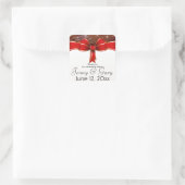 Danke Quadratischer Aufkleber (Tasche)